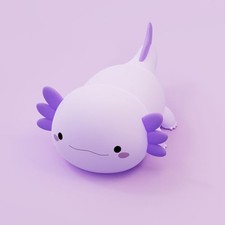 Axolotl Night Light for Kids,Cute Axolotl Gifts lamp Purple Axolotl Lamp