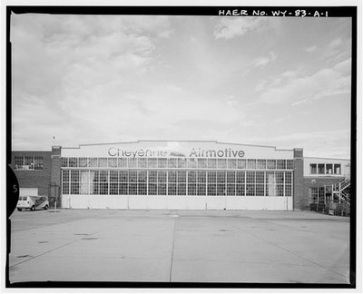 Cheyenne Airfield, United Airlines Hangar, 200 East Eighth Avenue, Cheyenne,
