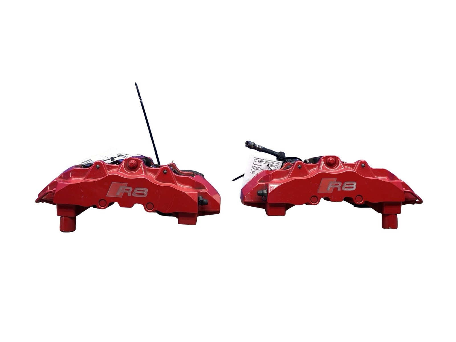 2017-2023 AUDI R8 RWD 5.2L BREMBO CARBON CERAMIC CALIPER RED FULL SET