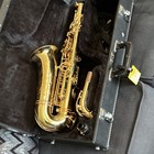 ANTIQUA WOODS Alto Saxophone, Gold Finish, Includes Hard Case — photo 8