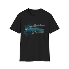 1957 Chevy Bel Air Shirt – Classic Blue Tri-Five Hot Rod Graphic Tee