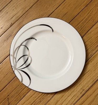 Kate Spade New York By Lenox Platinum Belle Boulevard Salad Plate 8.25 , NWOT