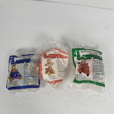 Vintage 1988 McDonald's Happy Meal Garfield Toys Set of 3 New Sealed 2,3,4