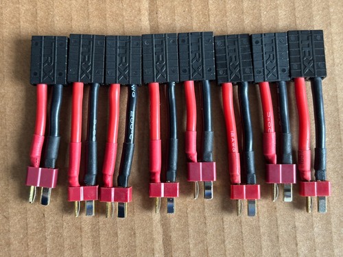 RC Model Vehicle Traxxas TRX Female To Dean T-Plug Male Connectors (8)