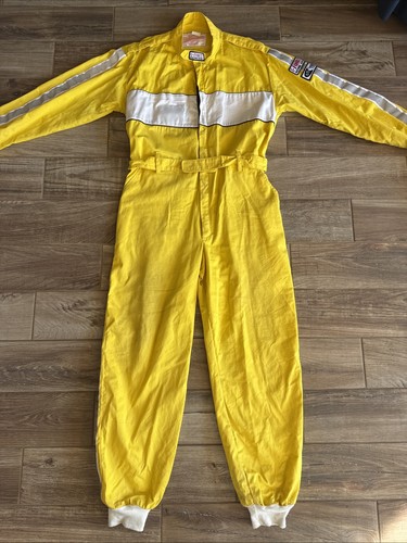 G Force XLarge Yellow Las Vegas Speedway Single Layer Racing 3-2A/1 Safety Crew