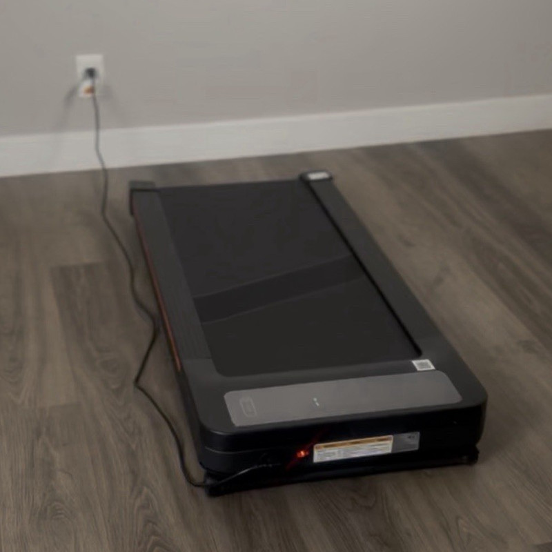 Compact Electric Under Desk Walking Pad Treadmill, Foldaway, Black/Gray