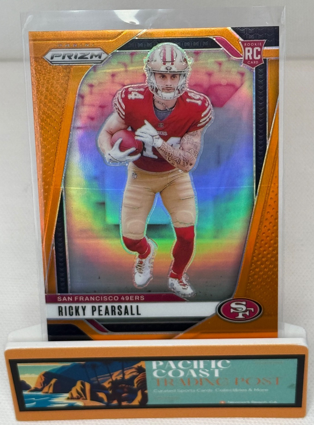 2024 Prizm Football - RICKY PEARSALL #383 - Orange Rookie Card - 103/249