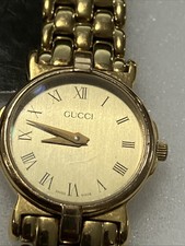 Gucci Women’s Watch Gold-Tone 3400 L Preowned Working With New Battery