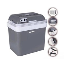 DMS® Kühlbox Kühltasche 25L Getränkebox Wärmebox 12-24V LKW/PK, Grau