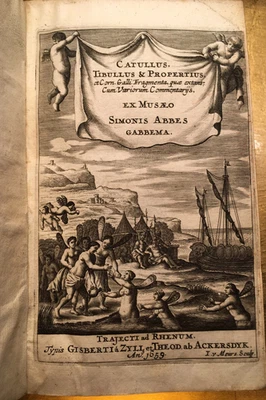1659* CATULLUS TIBULLUS & PROPERTIUS CATULLE TIBULLE PROPERCE POESIES LIVRE GREC - Photo 1/4