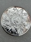 2021 Great Britain Queen’s Beasts Completer 2 oz Silver Coin BU, Toned