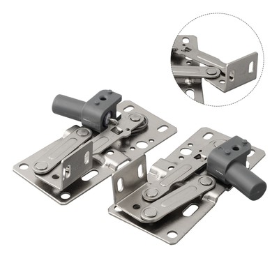 Cabinet Drawer Soft Close Tip Out Tray Hinge Nickel Plating 45 Degrees