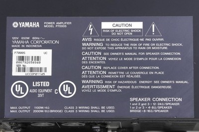 Yamaha P7000S 2 Channel Power Amplifier for sale online | eBay