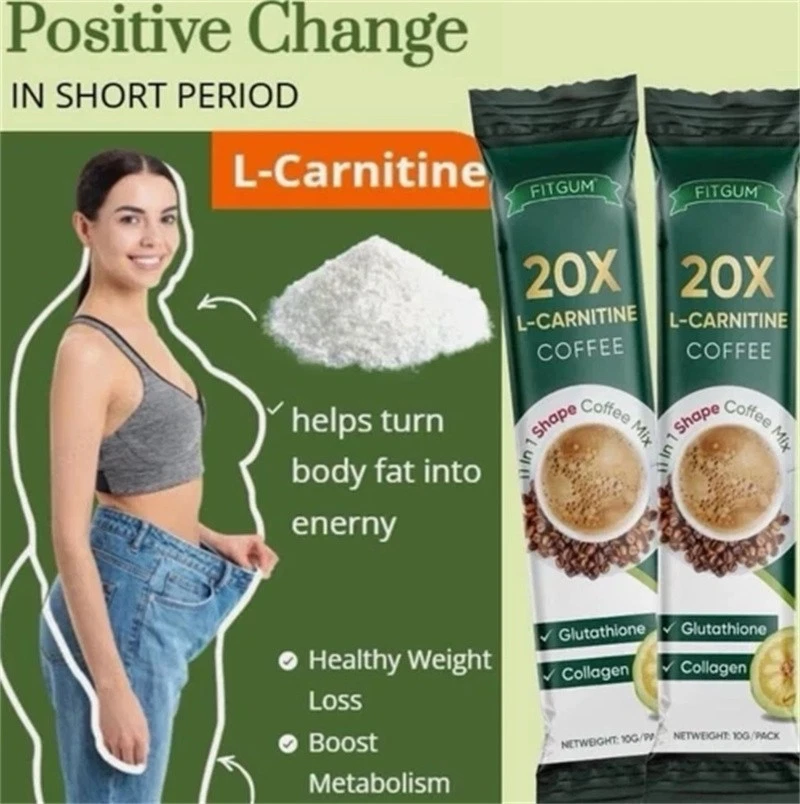 Mix 12g X10 Sachets Coffee 11 in 1 Coffee FITGUM 20X Collagen Chia - Image 3 of 4