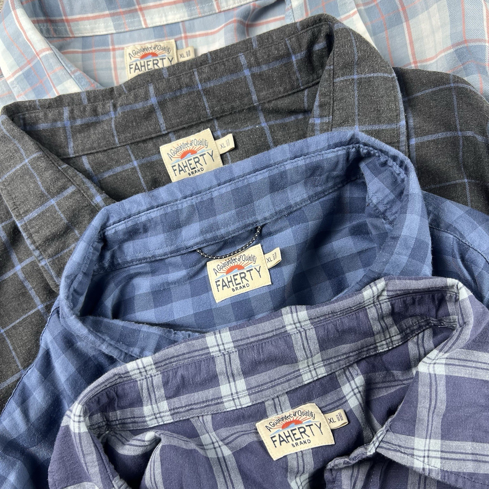 Faherty Bundle Long Sleeve Button Up Shirts Mens … - image 3