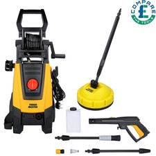 TOUGH MASTER PRESSURE WASHER JET POWER PATIO CLEANER 160BAR LIGHTWEIGHT