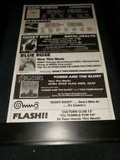 Saxon/Quiet Riot/Gary Myrick/Archangel Rare Radio Promo Poster Ad Framed!