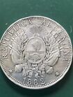 Argentina Silver Coin. Un Patacón. 1882