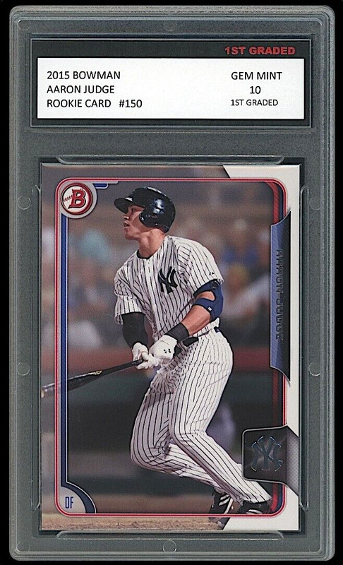 Aaron Judge 2015 Bowman (Topps) 1st Graded 10 Rookie Card #150 New York Yankees