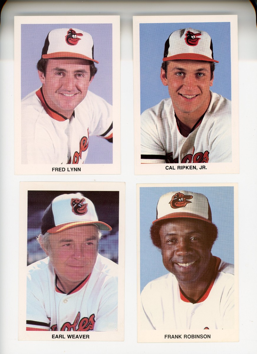 Baltimore Orioles Team Issued Photos. 1980s. Cal Ripken, F