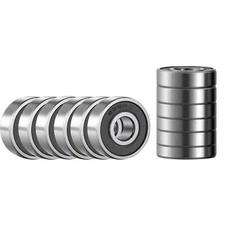 Qinda- 625 2RS （12Pcs）Ball Bearing Double Shielded Deep Groove Ball Bearings