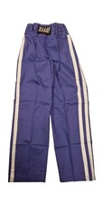  Kick Boxing Trousers 100% Cotton Blue & White stock clearance discounted price