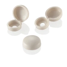 50PACK. Brooker Beige Hinged Snap Caps for #6-#10 Screw Heads PL-SC6810-120