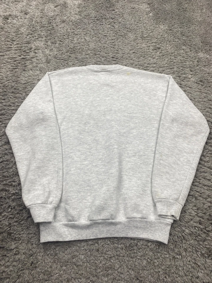Sudadera De Colección Jerzees Niño XL Gris Blanco Polar Russell Cuello Redondo Pullover EE. UU. Foto 2 de 4