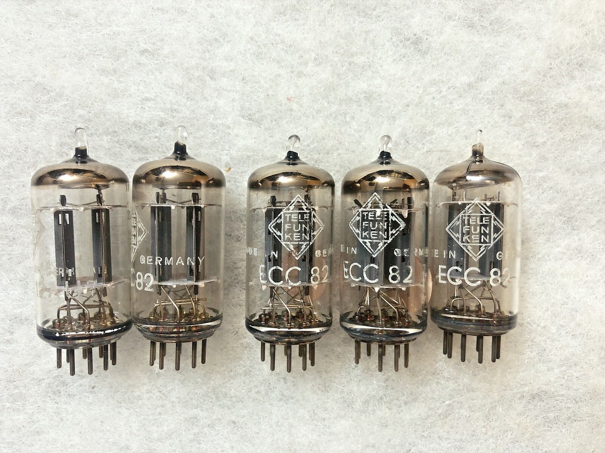 telefunken 12au7 ecc82 スムースプレート Telefunken ECC82 12AU7 ECC802S smooth Plates NOS NIB 5