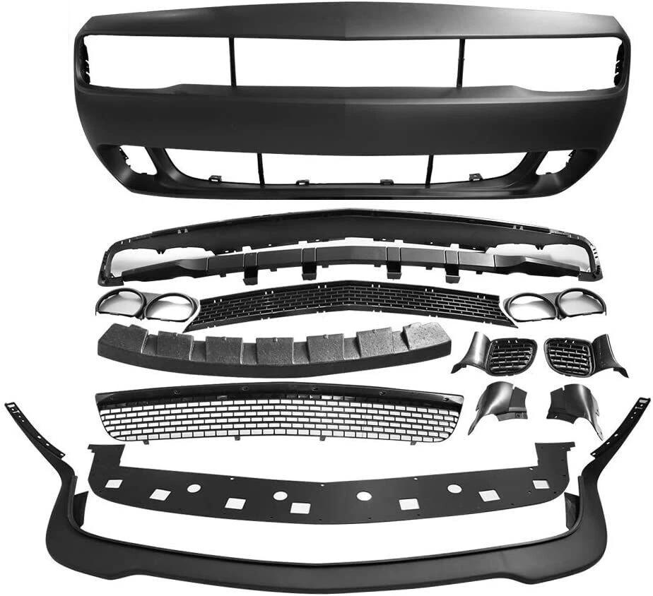 STOßSTANGE VORNE + WIDE BODY FÜR DODGE CHALLENGER 2015 - 2024 HELLCAT STIL - Bild 2 von 4