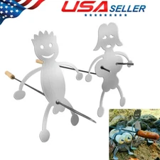 Campfire Roasting Stick Hot Dog Boy&Girl Marshmallow Girl Funny Roaster BBQ Fork