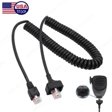 Mic Cable Cord 8pin For Kenwood TK-768 TK-780G TK-785 TK-7150 TK-7160 TK-7180