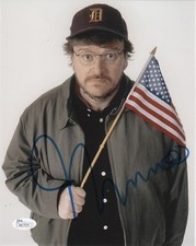Michael Moore Farenheit 9/11 Autographed Signed 8x10 Photo JSA COA #F1I