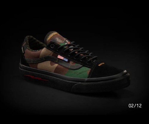 Size 11 - VANS DEFCON Old Skool Gore-Tex Black Woodland Camo CONFIRMED PRESALE