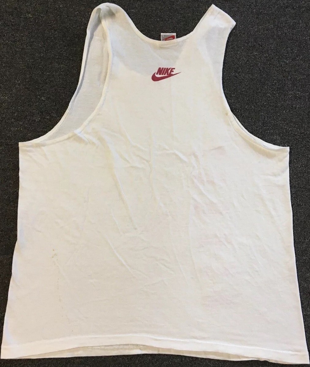 Vtg 80s Nike Michael Jordan Faded Tank Top M Air Chicago