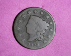1824- Head Large One Cent Coin #P18368 — photo 1
