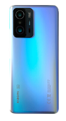 Backcover für Xiaomi Mi 11T / Pro in blau mil Linse Rückseite Akkudeckel OEM Neu