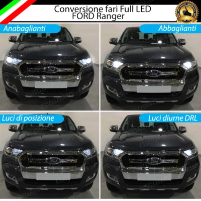 ELT KIT FARI LED FORD RANGER ANABBAGLIANTI + ABBAGLIANTI + DIURNE + POSIZIONE CANBUS