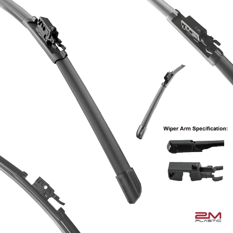 Front + Rear Windshield Wiper Blades For Mercedes GLS 63 AMG 2021-2024 - Image 3 of 4