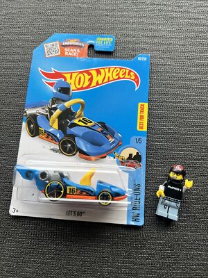 Hot Wheels Treasure Hunt Let s Go Race Kart Cart Lego Player 1 Helmet Gamer Set