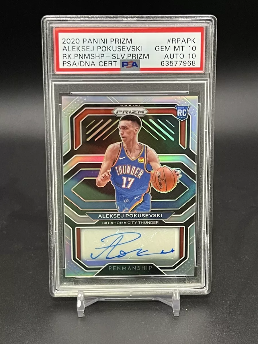 2020-21 Panini Prizm Aleksej Pokusevski Auto RP-APK & Base #264 RC OKC  Thunder