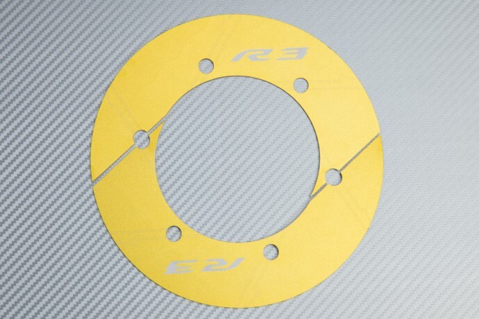 Tapa Corona YAMAHA YZF R3 or alu protection écrou fourche anti rouille