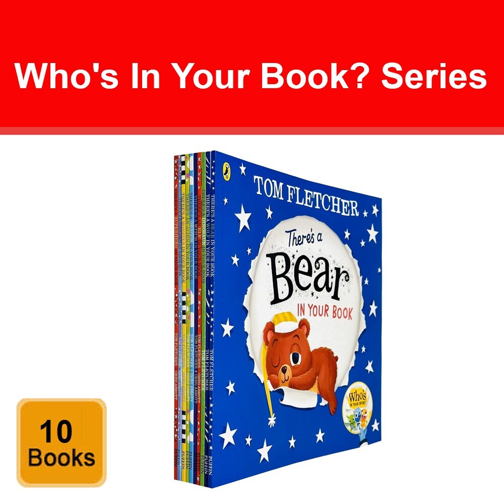Who's In Your Book? Series 10 Books Collection Set By Tom Fletcher NEW Pack