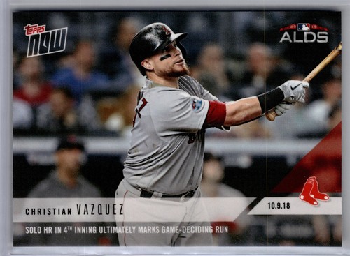 2018 Topps Now 871 Christian Vázquez