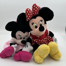 Set of 2 Minnie Mouse Plush Doll Set 18-20" Disney Parks Pink Traditional