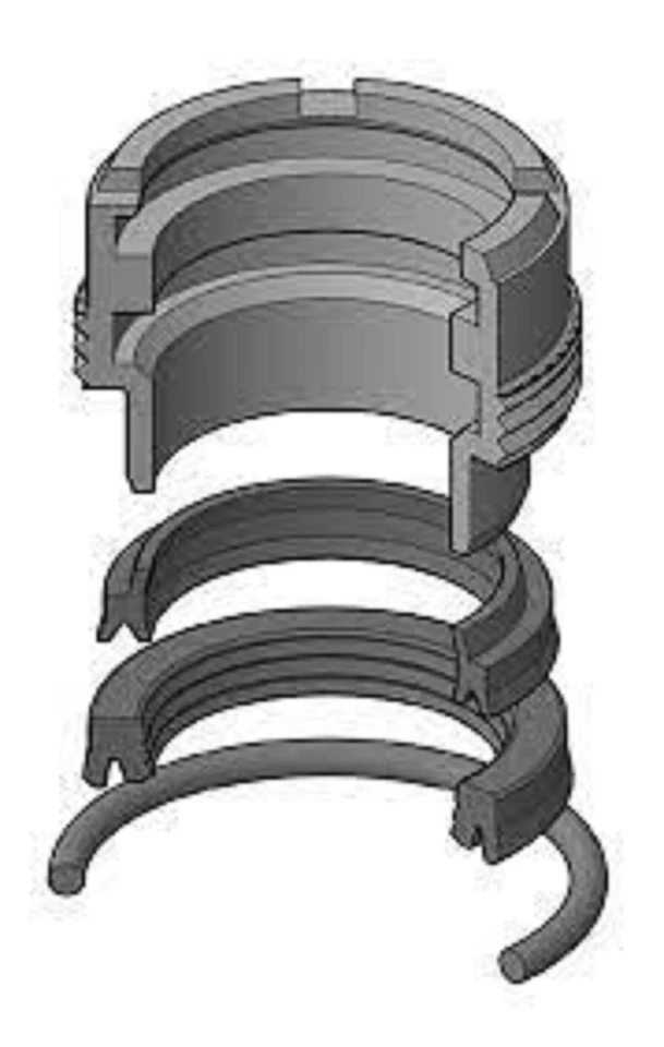 SEAL & CYLINDER SOURCE,INC. Parker Hannifin 28mm HMI Rod & Gland Seal Kit RG2HM0281 (URETHANE)