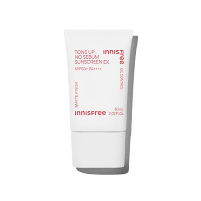 [ Innisfree ] Tone Up No Sebum Sunscreen EX SPF50+ PA++++ 60ml