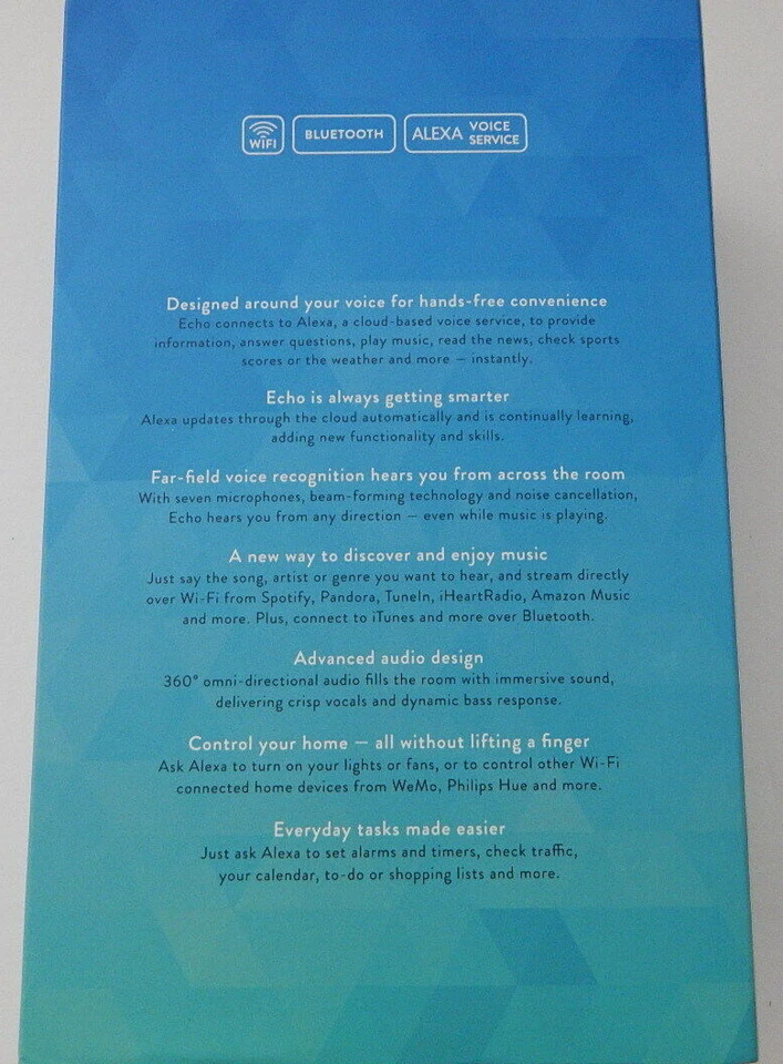 NEW Amazon Echo Digital Smart Assistant / Media Streamer Speaker - Black - Image 2 of 4