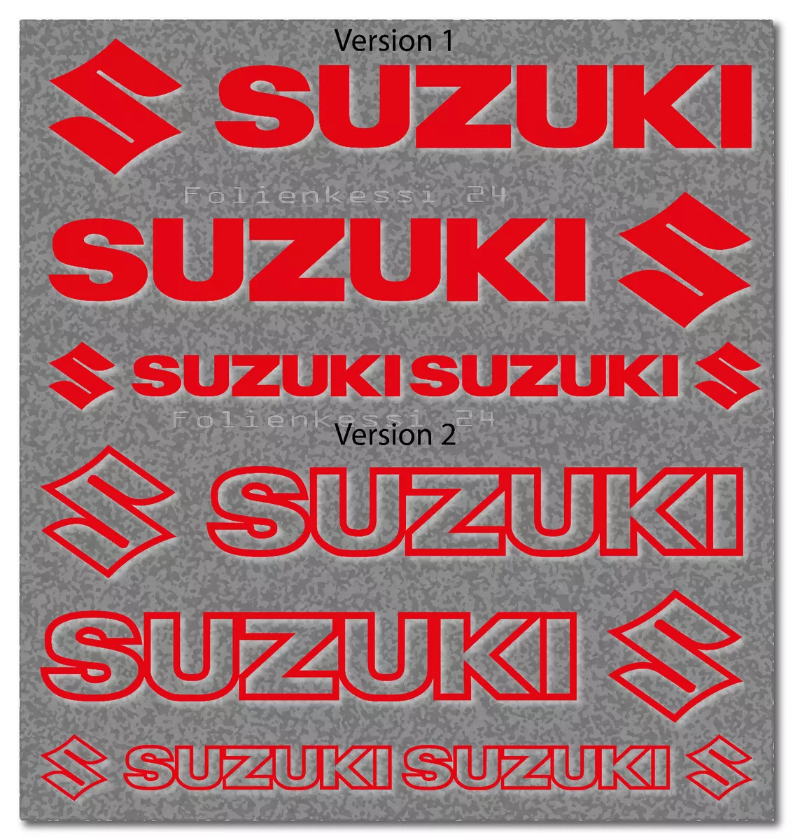 4 Suzuki Aufkleber 200/100mm 2 Versionen Racing Tuning Styling 38