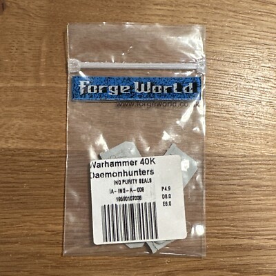 Warhammer 40K - Forgeworld - Inquisition & Grey Knights - Purity Seals - OOP NEU